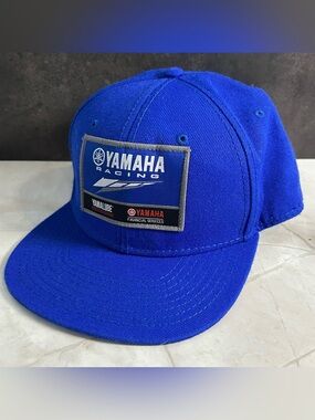 Yamaha Royal Blue Racing Patch Snapback